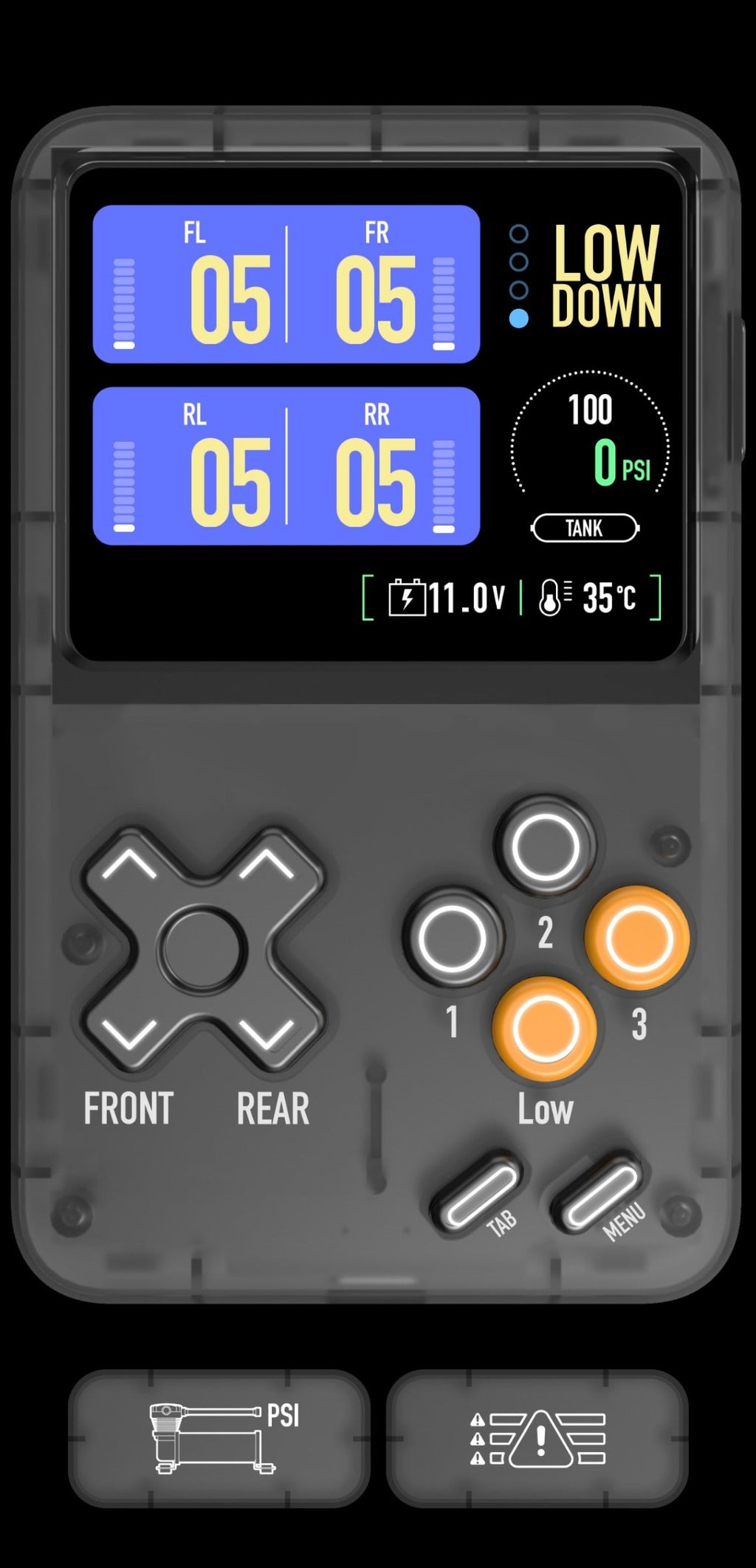 AIRMASTER - GAMEBOX Gestión de suspensión neumática