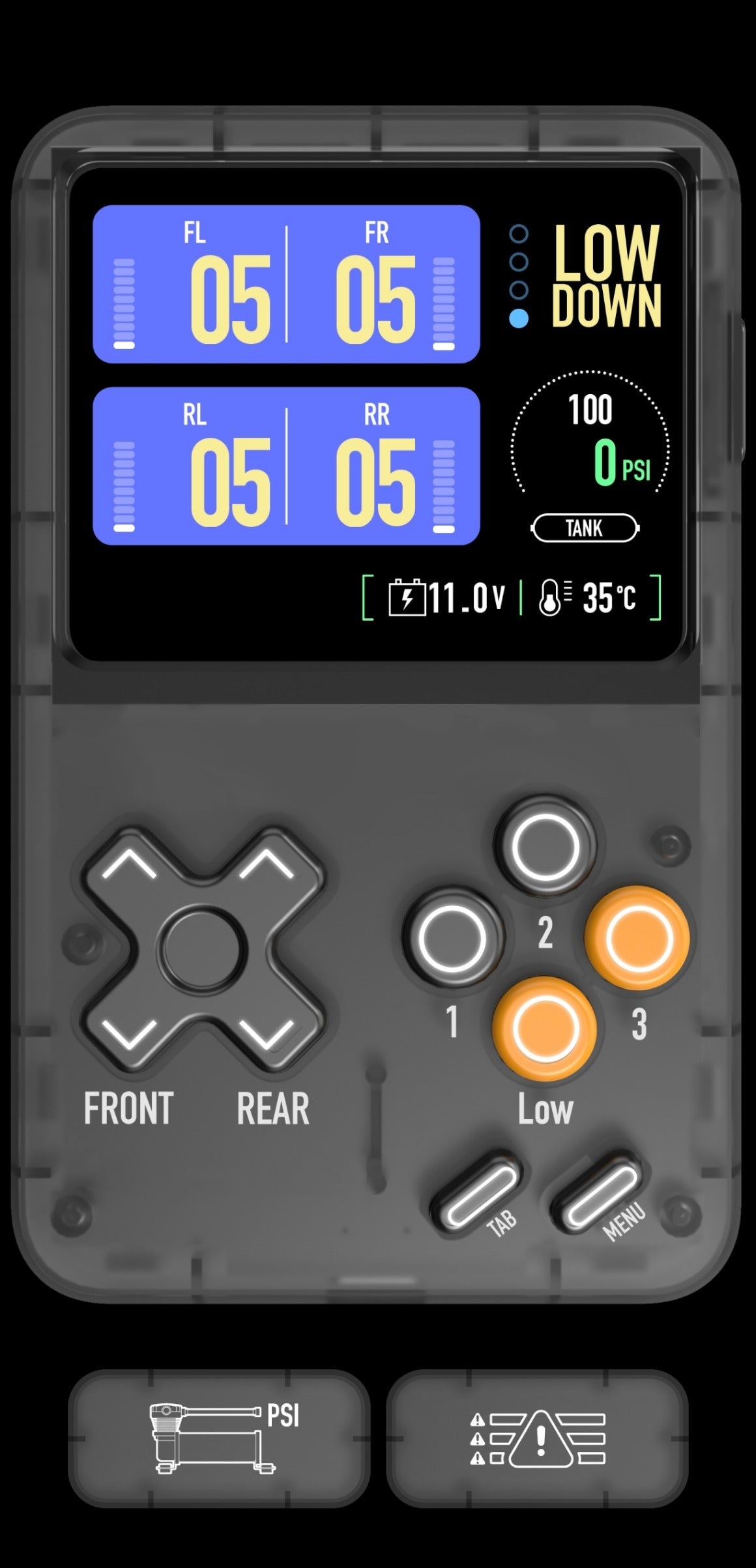 AIRMASTER - GAMEBOX Gestión de suspensión neumática